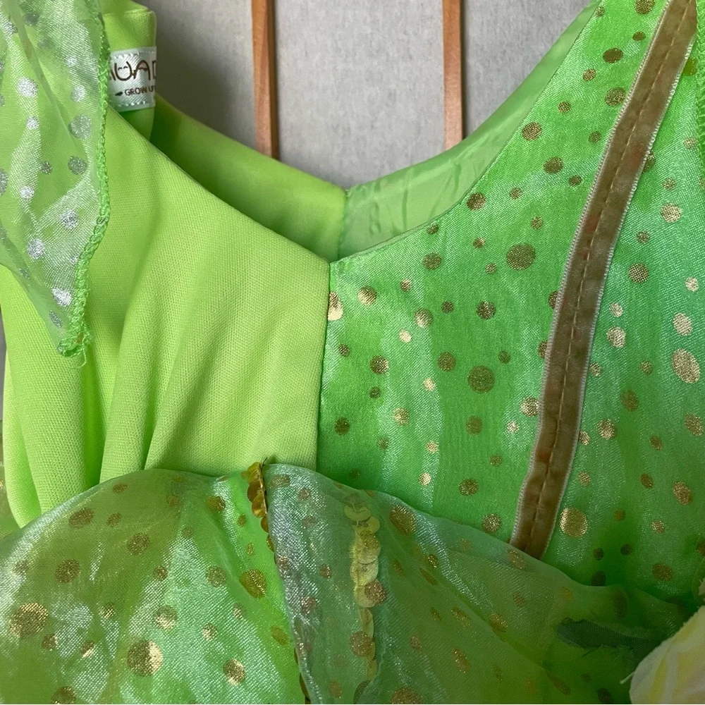 Green and Gold‎ Fairy Dress, 4